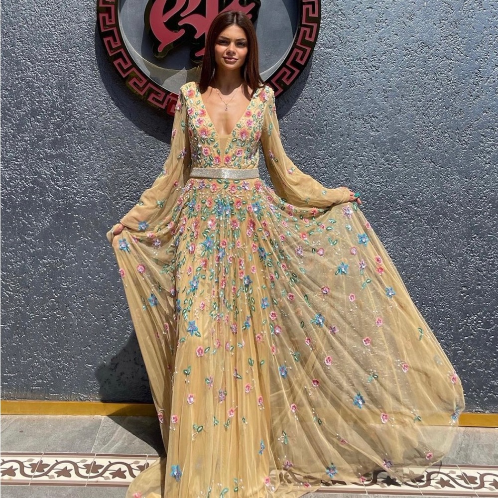 NWT from Turkey. Gold Evening Gown